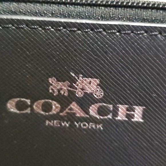 COACH F6520 BLACK SAFFIANO LEATHER METRO TECH ELECTRONIC POUCH  - Picture 2 of 8